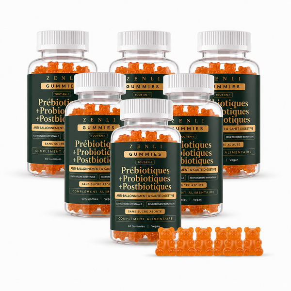Gummies Probiotiques + Prébiotiques + Postbiotiques — 6 mois