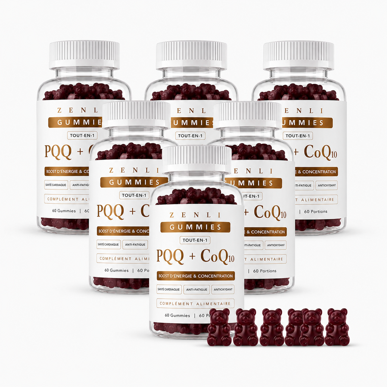 Gummies PQQ + CoQ10 — 6 mois