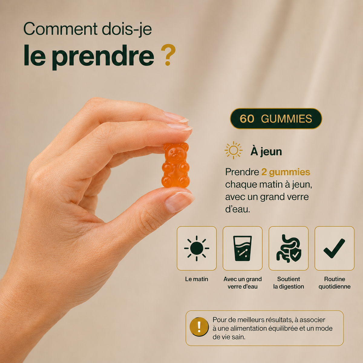 Pourquoi choisir nos Gummies Prébiotiques  + Probiotiques + Postbiotiques ?