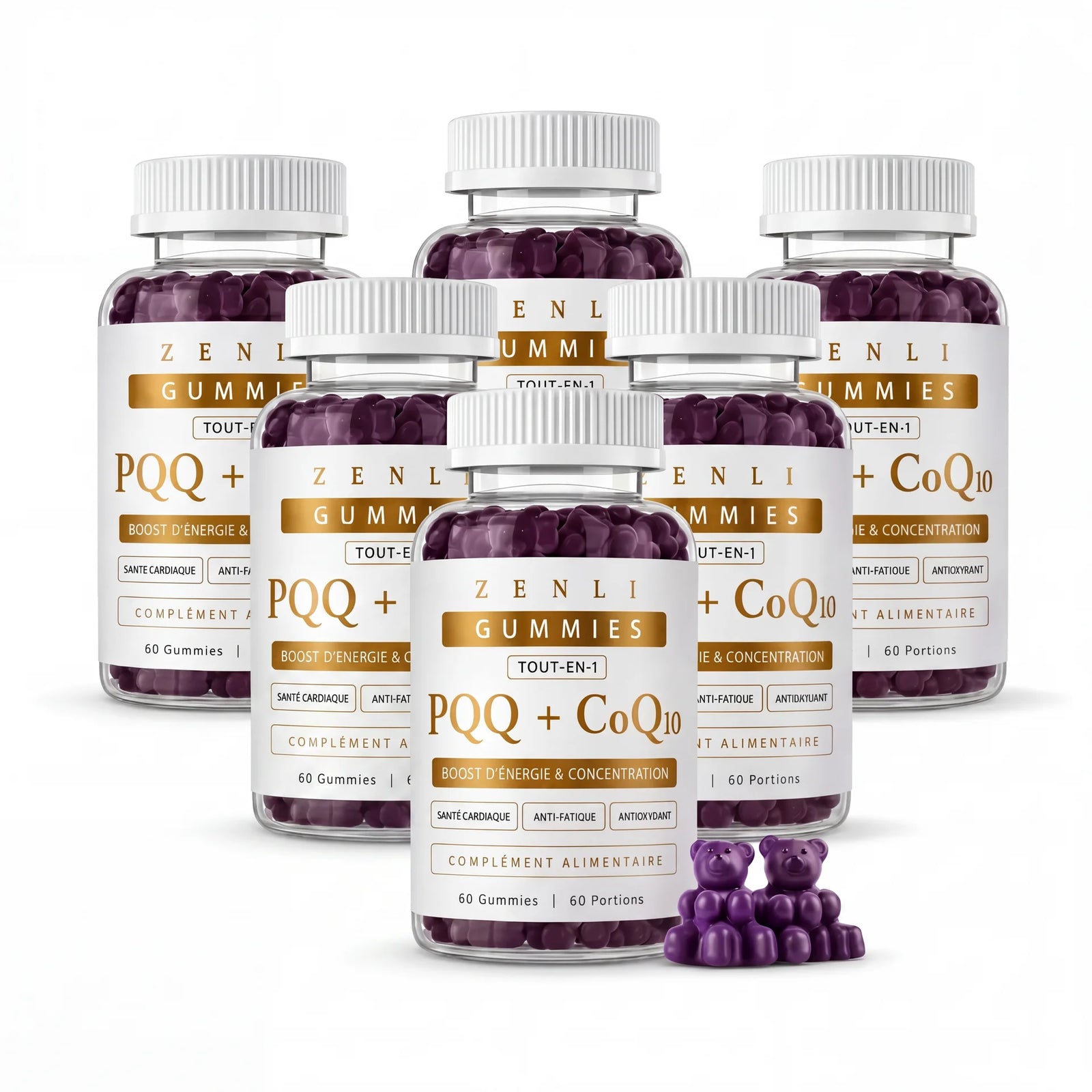 Gummies PQQ + CoQ10 — 6 mois