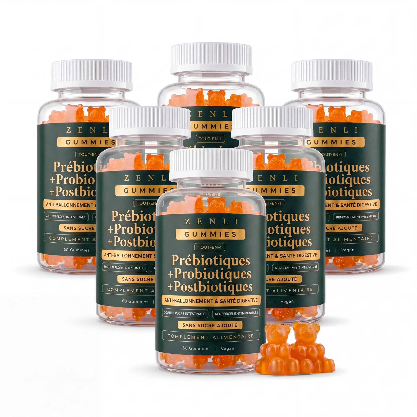 Gummies Probiotiques + Prébiotiques + Postbiotiques  — 6 mois